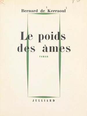 cover image of Le poids des âmes